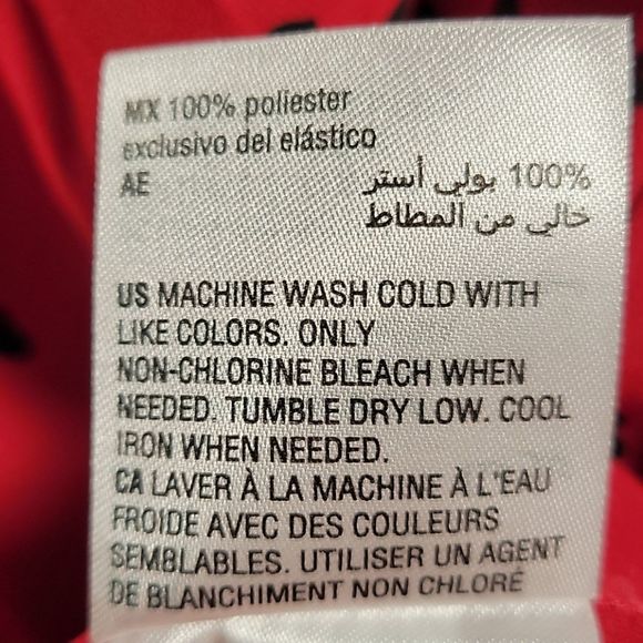 Maison Jules Heart-Print Smocked Top Sz XL - Picture 14 of 14